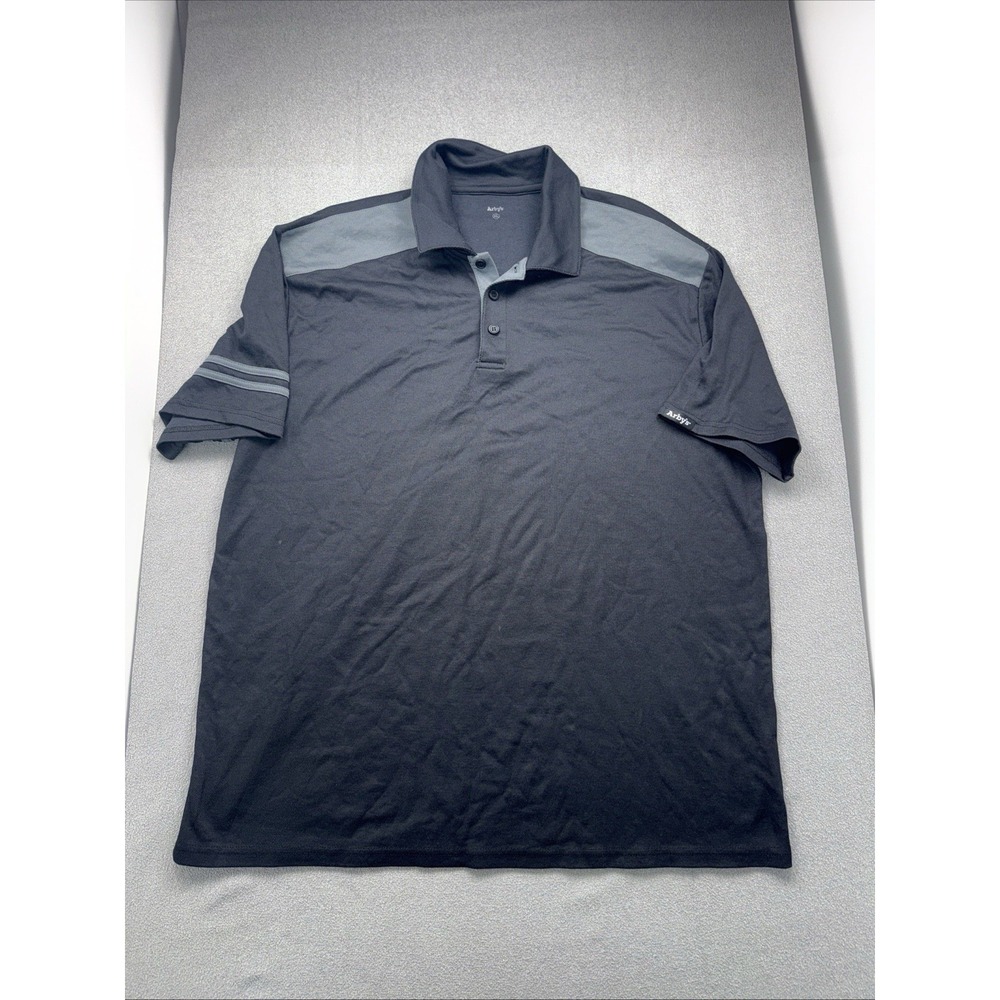 Arby's Restaurant Shirt Men XL‎ Black Employee Uniform Workwear Fast-Food Polo